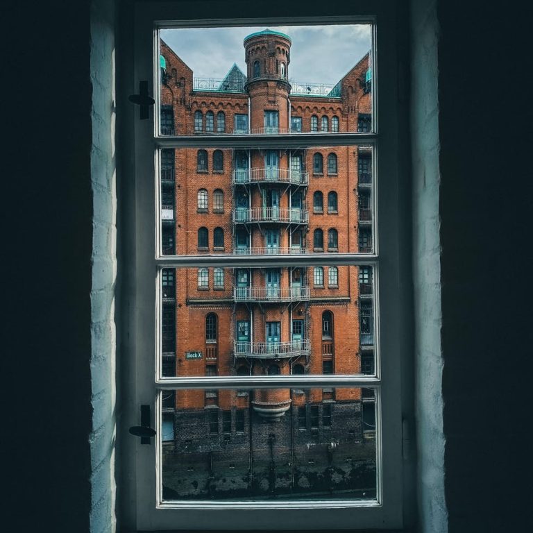 wood city building wall